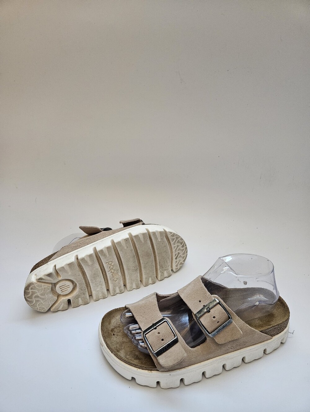 Papillio by Birkenstock  Women's Arizona Chunky Sandals, Warm Sand,8-8.5